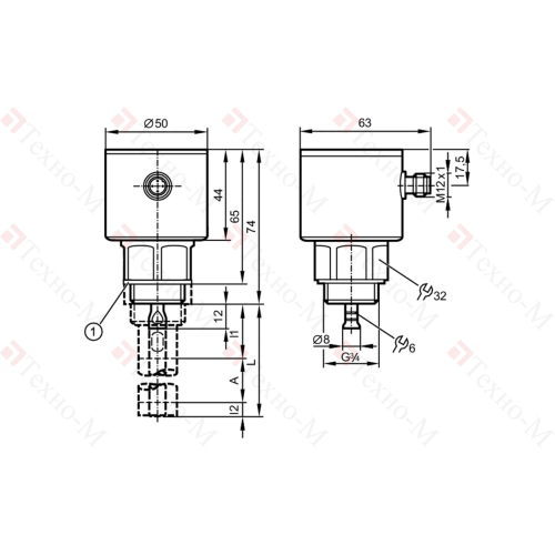 Радарный уровнемер IFM Electronic LR8020